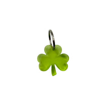 Perfectly Imperfect Shamrock EMF Protection Keychain in light green with 240+ encoded resonant frequencies for portable EMF protection