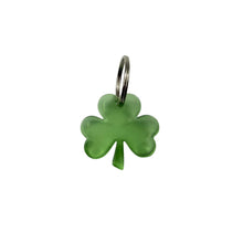 Perfectly Imperfect Shamrock EMF Protection Keychain in green with 240+ encoded resonant frequencies for portable EMF protection