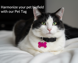 EMF Protection Pet Tag – Dog & Cat Collar Pendant for EMF Shielding- Pink
